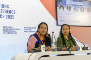 2. Ingrid Echeverría Huequelef Coordinadora Red de mujeres originarias por la defensa del mar - Panel: "Mujeres y Océanos" - Créditos: Movilizatorio